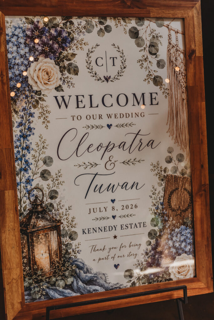 Western-inspired wedding details